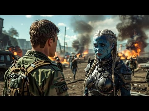 The alien warrior froze mid strike when she saw the human fighting with nothing but his hands