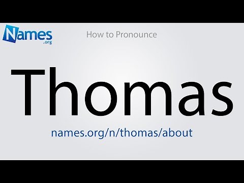 How to Pronounce Thomas