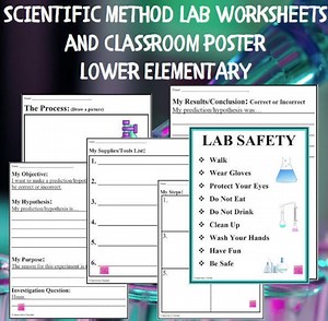 Scientific Method Lab Worksheet & Classroom Poster - Lower Elementary - Etsy Australia
