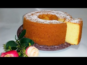 Chifón de vainilla suave y esponjoso | Vanilla chiffon recipe