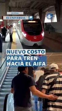 Termina la tarifa promocional del tren hacia el AIFA #shorts