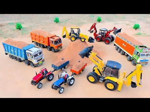 Cartoon Video |Heavy Crane RiversideAccidentPulling Out JCB 3DX |TractorCartoon Jcb Cartoon