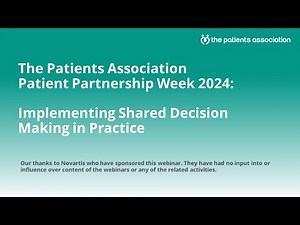 Implementing shared decision making in practice