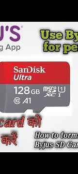 Byju's sd ko personal use me laye || Byju's sd card ko format kense karein || #byjus #sdcard