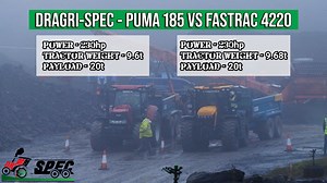 DRAGRI-SPEC - Puma 185 vs Fastrac 4220 The Puma and the Hornet are well matched, but who will take the crown? | GRASSMEN