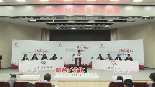 【2018华语辩论世界杯半决赛】 哈佛耶鲁VS世新大学 融合or分化是未来