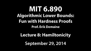 Lecture 8 in 6.890 Algorithmic Lower Bounds: Fun with Hardness Proofs (Fall '14)