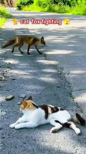 🐈fox sounds horror😭#shorts#nature #fox#cat #youtubeshorts #trending #viral #shortsfeed #fighting