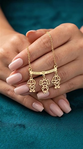 Colar Filhos #acessoriosfemininos #diadasmaes #tiktokshopbr55 #presentediadasmaes #ideiadepresente