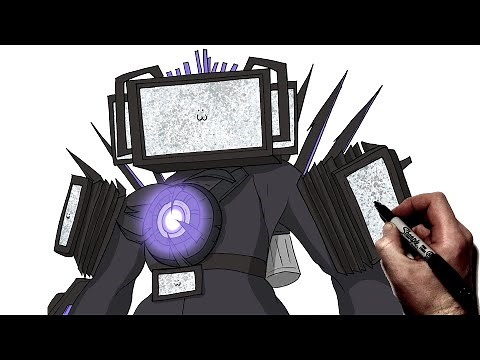 How To Draw New Upgraded Titan Tv Man | Step By Step | Skibidi Toilet