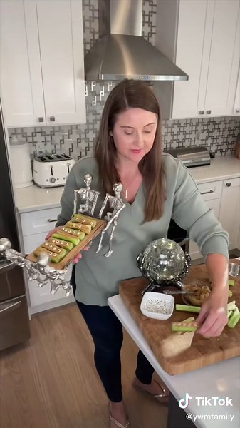 Creative Halloween Snack Idea for Kids: Spooky Celery Peanut Butter Sticks