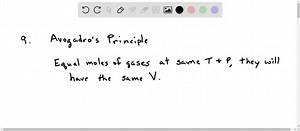 Explain Avogadro's principle in your own words. Explain why the volumes need to be measured at a constant temperature and pressure. | Numerade