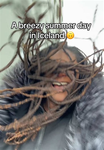 Enjoying a Breezy Summer Day in Iceland