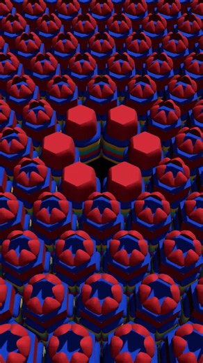 Hexagon Columns Rise, Open Their Lids And Sink ⬡👑