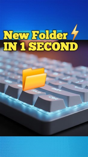 Create a new Folder in 1 second. . . . . . #computer #mswordtricks #shortcutkeys #msoffice #folder #techrajuji #desktop #viralreelsシ #viralvideoシ # | Tech Raju ji