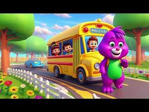 The Wheels on the Bus (Barney & Friends) | Nursery Rhymes & Kids Songs