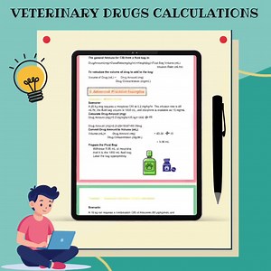 Veterinary Drug Calculation Guide - Vet Med Math Guide - Dosage Reference for Vet Students & Veterinary Professionals - Vet Tech Study Guide - Etsy