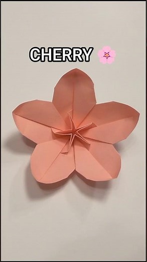 CHERRY BLOSSOM FLOWER ORIGAMI | EASY DIY CHERRY BLOSSOM INCLART #origami