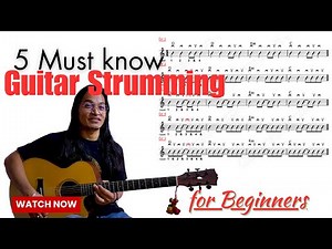 5 Must-Know GUITAR STRUMMIMG Patterns for Beginners | Easy Strumming Guide 2025