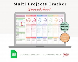 Multi Projects Tracker - Project Task Tracker - Project Tracker - Project Organizer - Multiple Project - Project Planner -project Management - Etsy UK
