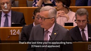 2.9M views · 3.9K reactions | "You were fighting for the exit...why are you here?" Jean Claude Juncker, President of the European Commission, rounds on Nigel Farage in the European Parliament. | Channel 4 News | Facebook