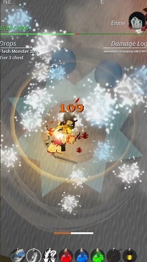 Water breathing combo in project slayers ( 3K+ damage ) #projectslayers