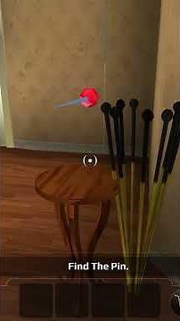 Placing the Pin on the Chair for the Prank in Scary Teacher 3D Game