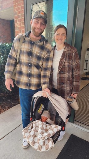 Megan Fox Unlocked on Instagram: "Taking our sweet bundle home where he belongs. The emotions walking out of a labor and delivery unit are unmatched. Seriously, it feels equal parts "soldier returning home from battle" and "kindergartener walking in on the first day of school." How are we old enough for this? • • • • • • Home from the hospital Fresh 48 Newborn Hospital birth Family of 6"