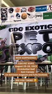 7.7K views · 74 reactions | Come and Meet different kinds of exotic animals here at 퐂퐃퐎 퐄퐱퐨퐭퐢퐜 퐏퐞퐭 퐄퐱퐩퐨 at East Canopy, Limketkai Center (in between magnum and fully booked) From August 25-28, 2023 Mall hours: 9AM-10:00 PM See you there!!  | Limketkai Center | Facebook
