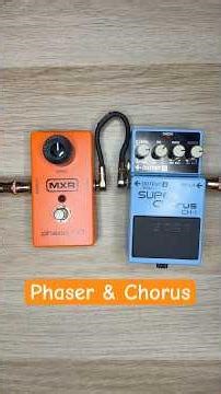 Chorus CH-1 Boss and phaser MXR phase 90 #guitarpedals #boss #mxr #test