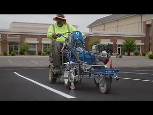 Striping in Action: Professional Parking Lot Line Marking