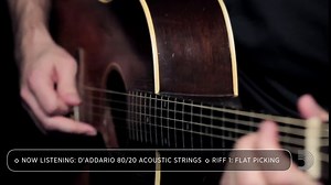 D'Addario Acoustic Guitar Strings, 80/20 Bronze, EJ12, Medium Gauge 13-56, 6-String Set, Pack of 1