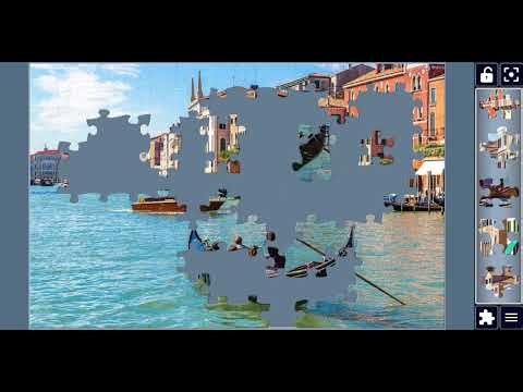 Gondola on Canal Grande in Venice Jigsaw Puzzle Challenge | Relaxing Puzzle Solving Game 🧩 jigsaw
