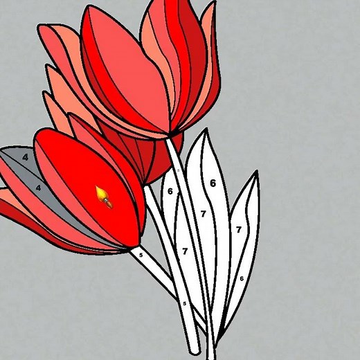 Play Art By Numbers Free Online Painting Game in Your Browser Instantly on MadKidGames