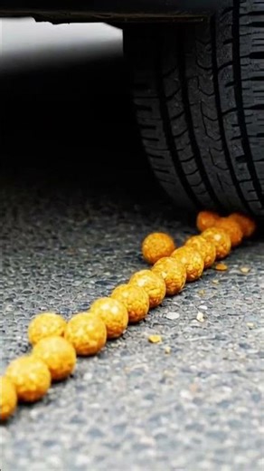 Ice Cream Under Car Tyre 🍦🚗 | Oddly Satisfying @trending @Vairal @ai