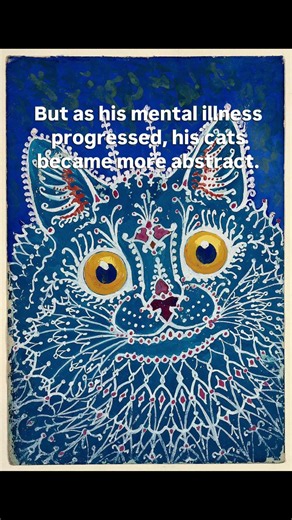 Kaleidoscopic Cats of Louis Wain #cats #art #painting #facts
