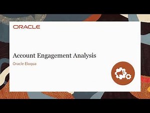Oracle Eloqua - Account Engagement Analysis