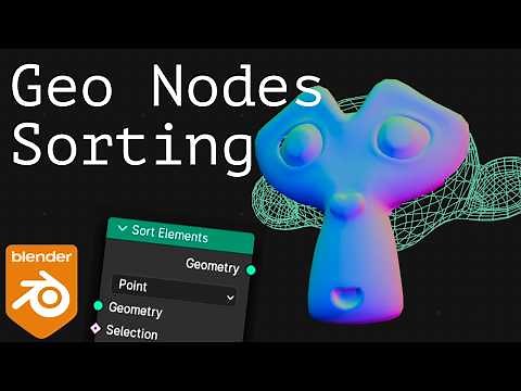 Geometry Nodes Sorting Vertices Tips and Tricks - Blender Tutorial