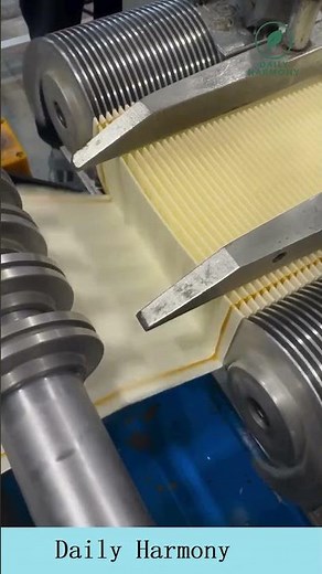 Rotary Pleating Machine in Action