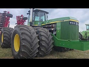 Antique ag demonstrations at 2025 Half Century of Progress show in Rantoul Illinois