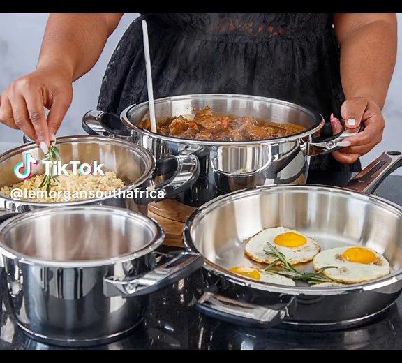 Invest in our 10Pc Waterless Cookware Set, from as littke as R595.00 Per Month. 👌 Get the offer today @https://lemorgan.co.za/waterless-cookware/ #cookware #healthyliving