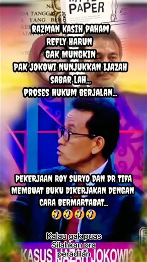 RAZMAN GIVES UNDERSTANDING TO REFLY HARUN, IF YOU ARE NOT SATISFIED, PLEASE FILE A PRE-TRIAL #shorts