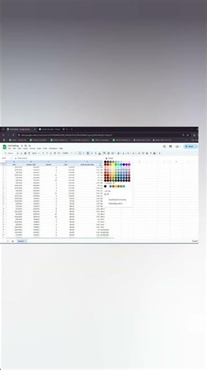 Add Background Color in Google Sheets