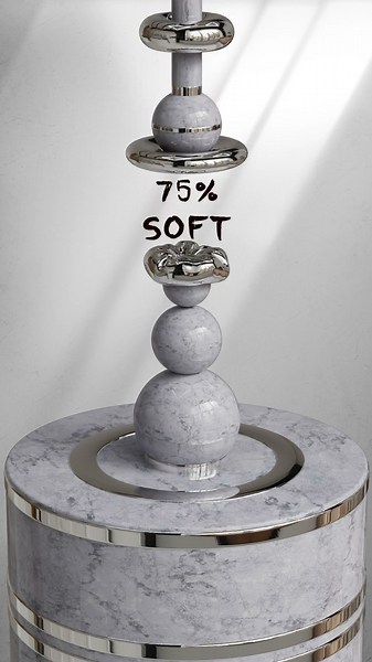 0% vs 100% Torus Soft Body 3D Simulation in Cinema4d