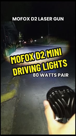 MOFOX D2 Laser Gun Mini Driving Lights Overview