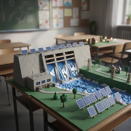 Dam solar system project Paper ideas Follow Nikunj Createsfor more crafts ideas for beginners #fblifestyle #fbpost2026 #crafts #papercrafts #schoolproject | Nikunj Creates