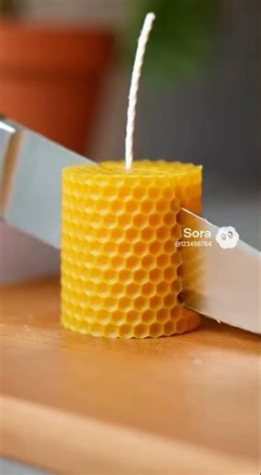 Cutting objects with sharp knife asmr