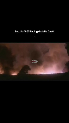 Godzilla 1985 Ending Godzilla death Volcano