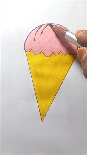 Easy Ice Cream Drawing 🍦#shorts