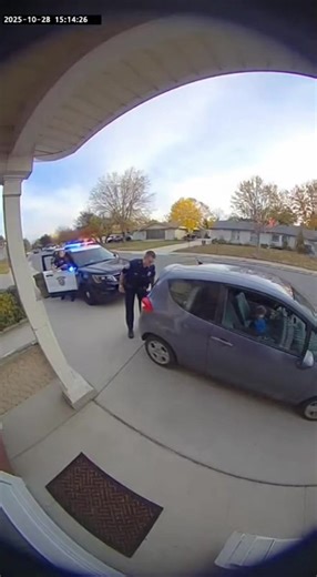 A young kid somehow gets behind the wheel and is pulled over by police. Instead of cooperating, the kid shouts an expletive at the officer and makes a wild run for it in this unbelievable caught-on-camera moment. | Filming.lazy